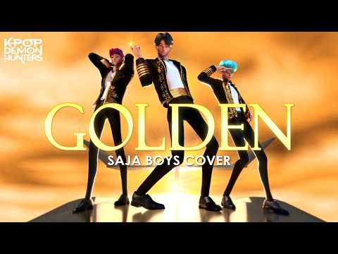 Видео: Golden (версия Saja Boys) | KPop Анимация «Охотники на демонов» | 【Мужской кавер】