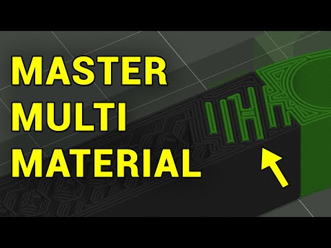 Видео: Проектирование и нарезка для многоматериальной 3D-печати