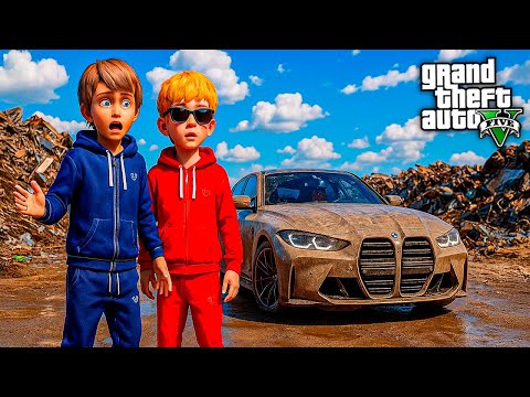 Видео: ГРИША И ВИТЯ ОПЕР КУПИЛИ БИТУЮ BMW M3 G80 СО СВАЛКИ ЖИЗНЬ ПЕРЕКУПА В GTA 5