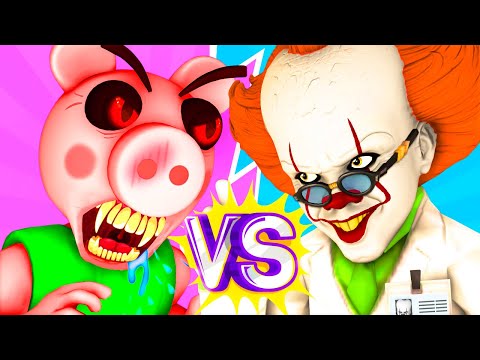 Видео: 🐷ПИГГИ vs 🤡ПЕННИВАЙЗ - ФИЛЬМ (Ной Все Серии Подряд Roblox Piggy Роблокс Свинка Пеппа 3D Анимация)