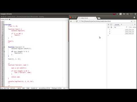 Видео: Работа с рекурсией на JavaScript