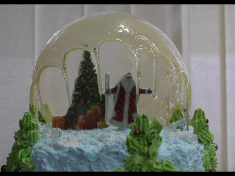 Видео: это невероятный торт на новый год👑.делаем шар из изомальта.