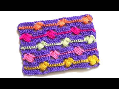 Видео: Разноцветный узор Веселые полоски