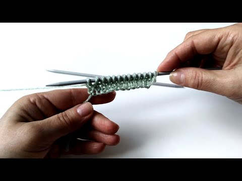 Видео: Как набрать петли спицами. Способ набора петель одним концом нити. Часть 2