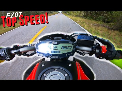 Видео: Yamaha FZ07/MT07 Максимальная скорость!
