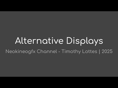 Видео: Альтернативные дисплеи