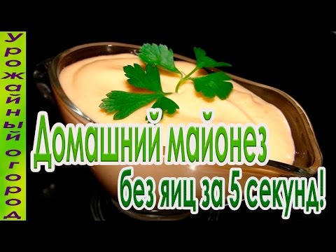 Видео: СУПЕР РЕЦЕПТ МАЙОНЕЗА БЕЗ ЯИЦ  ЗА 5 СЕКУНД!