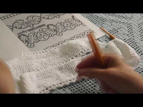 Видео: Филейный белый топ" Сухоцветы от Валентино" ( Knitted lace) (В №19)