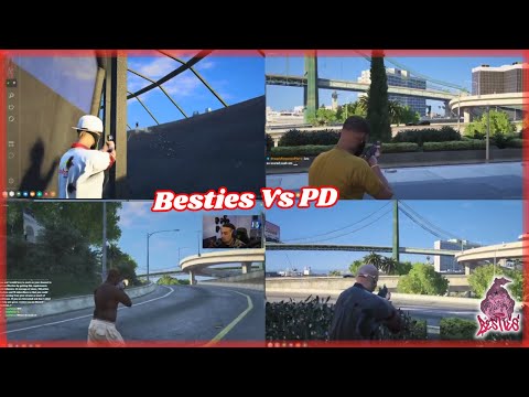 Видео: Лучшие друзья против полиции на арене Maze Bank | NoPixel 4.0 GTARP