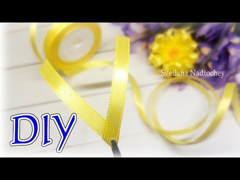 Видео: Mini заколочки. Бантики из атласной узкой ленты