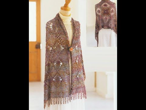 Видео: Crochet Shawl/Шарф *Вязание палантина*Как носить палантин/ How to Crochet a Super Scarf  Урок 328