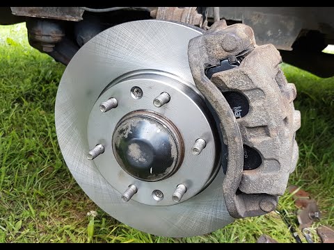 Видео: Замена тормозных дисков, замена тормозных колодок, ремонт суппортов Hyundai  H-1, Grand Starex.