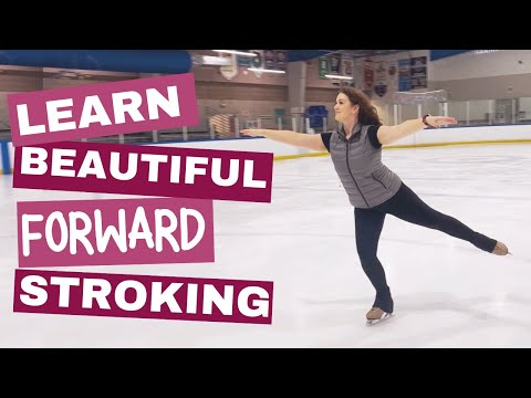 Видео: Как кататься на коньках! Лучший урок по красивому гребку вперёд!