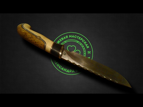Видео: 024.Кованый из подшипника нож "Попугай" - Forged out of the bearing knife "Parrot"