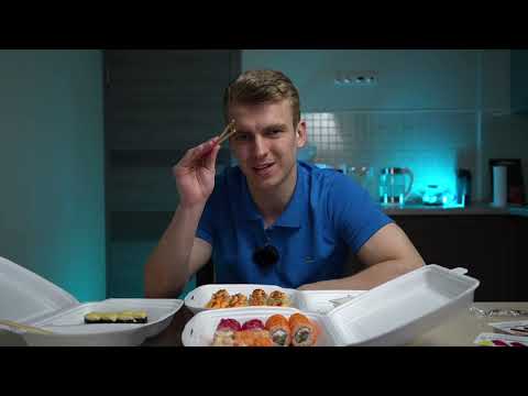 Видео: Обзор доставки роллов SushiWok