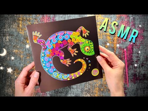 Видео: АСМР, Клею стикеры на картинку, близкий шепот / ASMR, close whispering