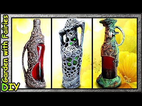 Видео: Bottle Art: 3 Способа сделать Надежную Ручку для Декоративной Бутылки.