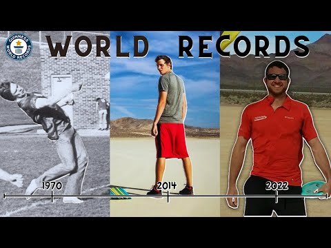 Видео: Рекорд на дистанцию ​​в диск-гольфе | Эволюция 1970–2022 гг. #диск-гольф #мировойрекорд