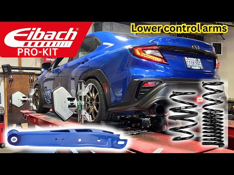 Видео: Замена рычагов управления Subaru. Занижение пружин Eibach PRO-KIT на моем VB WRX.