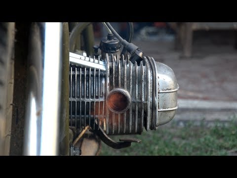 Видео: Первый запуск двигателя Днепр после ремонта. Звук мотора. Зелёный, восстановление!