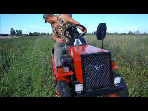 Видео: Из мотоблока в минитрактор...опять косилка...покраска и косьба...