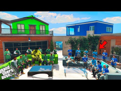 Видео: ЖАСЫЛ ХАЛК БАНДАСЫ VS ФРАНКЛИН КӨК БАНДАСЫ (GTA V)