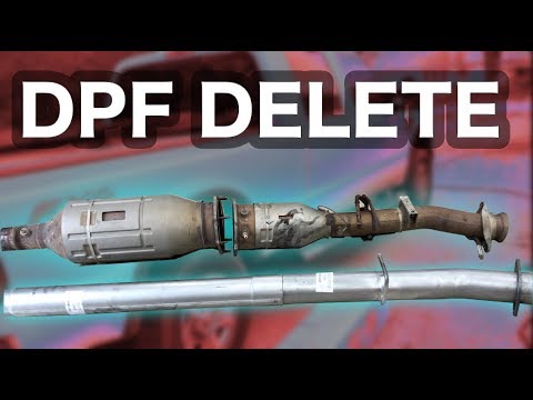 Видео: Удаление трубы сажевого фильтра 08 09 10 Ford F250 Powerstroke 6.4 Diesel Superduty - Offorad - Race