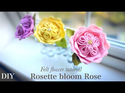 Видео: DIY Как сделать розу из фетра