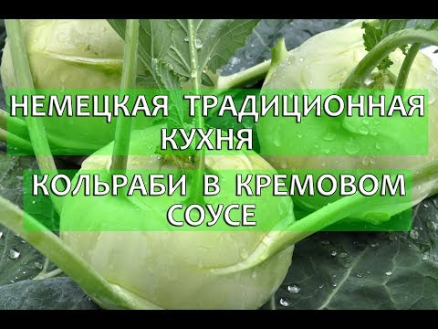 Видео: Немецкая традиционная кухня.Кольраби в кремовом соусе.