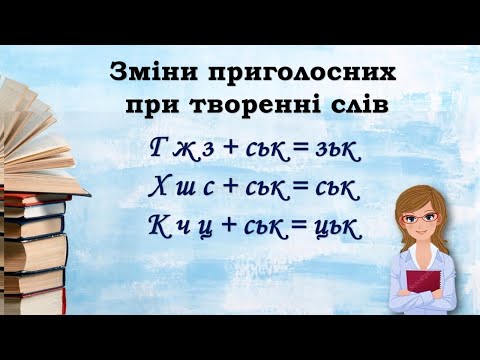 Видео: Зміни приголосних при творенні слів