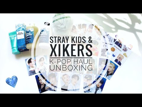 Видео: 🩵🌊 Распаковка к-поп карт STRAY KIDS и XIKERS | K-POP photocard's haul unboxing