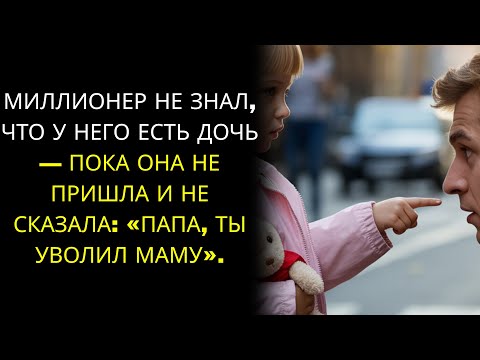 Видео: МИЛЛИОНЕР НЕ ЗНАЛ, ЧТО У НЕГО ЕСТЬ ДОЧЬ — ПОКА ОНА НЕ ПРИШЛА И НЕ СКАЗАЛА: «ПАПА, ТЫ УВОЛИЛ МАМУ».