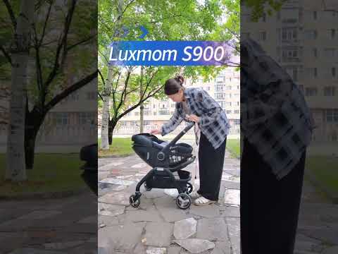 Видео: luxmom S900#stroller #babystroller #коляска #luxmom# коляска для новорожденных #automobile baby