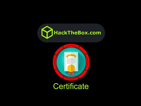 Видео: HackTheBox - Сертификат
