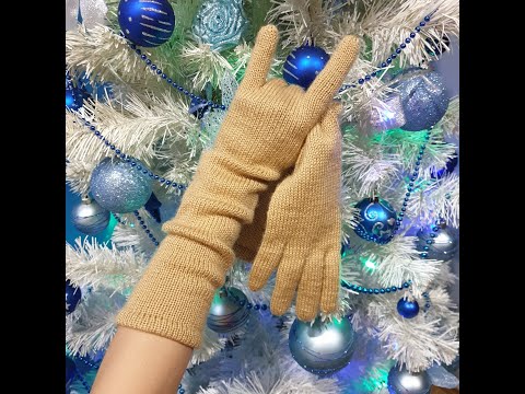 Видео: Мастер-класс Вязание удлиненных перчаток