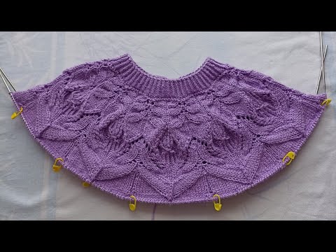 Видео: Круглая кокетка спицами ч.3.