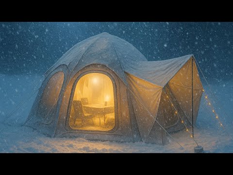 Видео: ЭКСТРЕМАЛЬНЫЙ КЕМПИНГ В СНЕЖНУЮ БУРЮ 🌨 | ТЁПЛАЯ ПАЛАТКА В МЕТЕЛЬНУЮ НОЧЬ