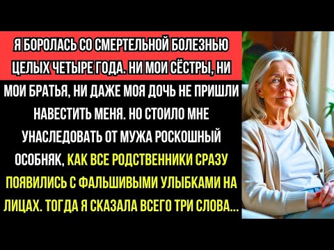 Видео: Я БОЛЕЛА 4 ГОДА — НИКОГО НЕ БЫЛО. Но КОГДА Я ПОЛУЧИЛА ОСОБНЯК, РОДСТВЕННИКИ ПРИШЛИ…