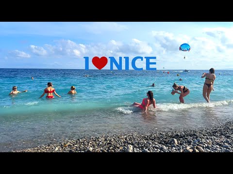 Видео: [4K]🇫🇷 Ницца, столица Приморских Альп на Французской Ривьере/Старом городе, пляж и бар Sunset. 2023