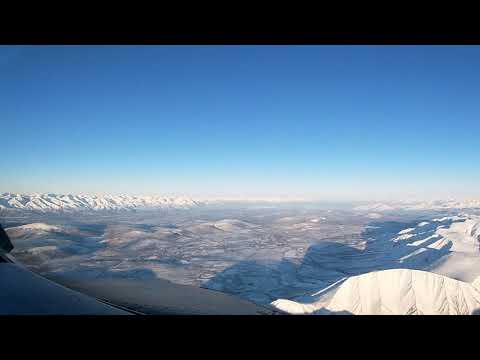 Видео: Морозный день -45. Заход и посадка в аэропорту Чара. LET L410 Approach and Landing at Chara