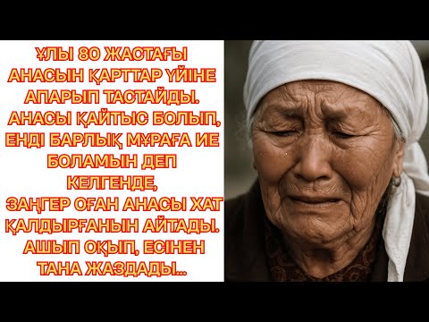 Видео: ҰЛЫ 80 ЖАСТАҒЫ АНАСЫН ҚАРТТАР ҮЙІНЕ АПАРЫП ТАСТАЙДЫ.