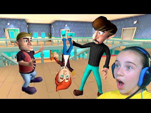 Видео: ГРАБИТЕЛИ В ДОМЕ как у МИСС ТИ Scary Robber игра от Разработчиков Scary Teacher 3D