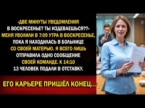 Видео: Меня уволили за пропуск необычного совещания в 7:09 воскресенья — 13 увольнений сломали его карьеру