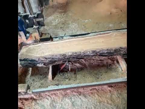 Видео: Отзыв как пилит самодельная шинная пилорама