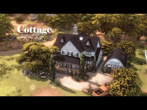 Видео: Коттедж с амбаром 🐴🌵 | Cottage with barn | Строительство The Sims 4