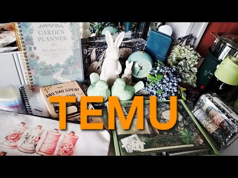 Видео: Распаковка с сайта  TEMU 🍃🐇📔🍃📗🧵