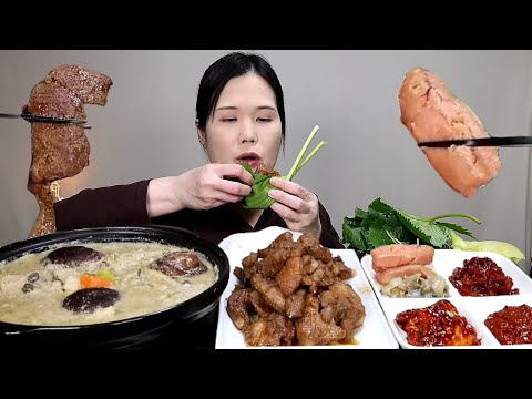 Видео: Очень вкусно.☺️ Жареные свинины, осьминоги, палочки для еды, мокпан.