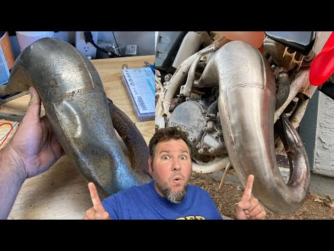 Видео: Ремонт вмятин на выхлопной трубе двухтактного двигателя за 25 долларов