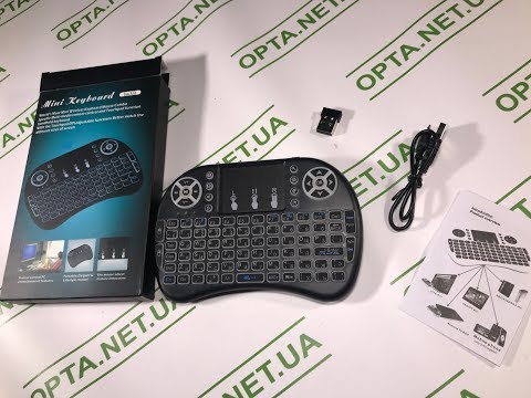 Видео: Обзор беспроводная клавиатура с тачпадом RT-MWK08 подсветка