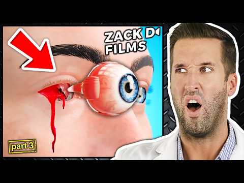 Видео: ВРАЧ смотрит на самые безумные анимации в Zack D. Films #3